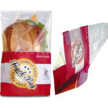 Sandwichbeutel Snack Bag 18x7/5x12.5 cm + 10 cm Klappe