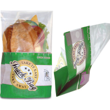 Sandwichbeutel Snack Bag 21.5x8/5x12.5 cm + 10 cm Klappe