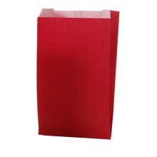Seitenfaltenbeutel Papier uni rot 120+45x200 mm R17022X Gr. XS