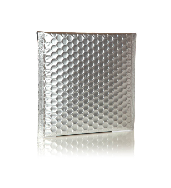 Geschenkbeutel Metallic silber matt 340x455 mm