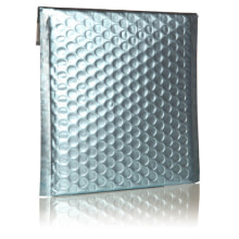Geschenkbeutel Metallic stahlblau matt 340x455 mm