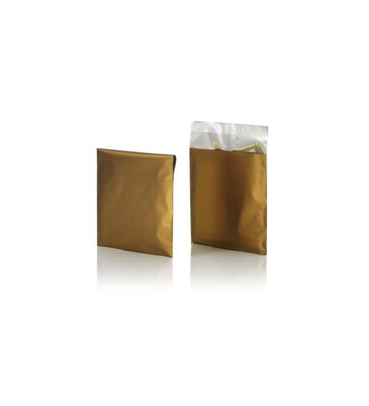 Geschenkbeutel Folie gold matt 180x250 mm