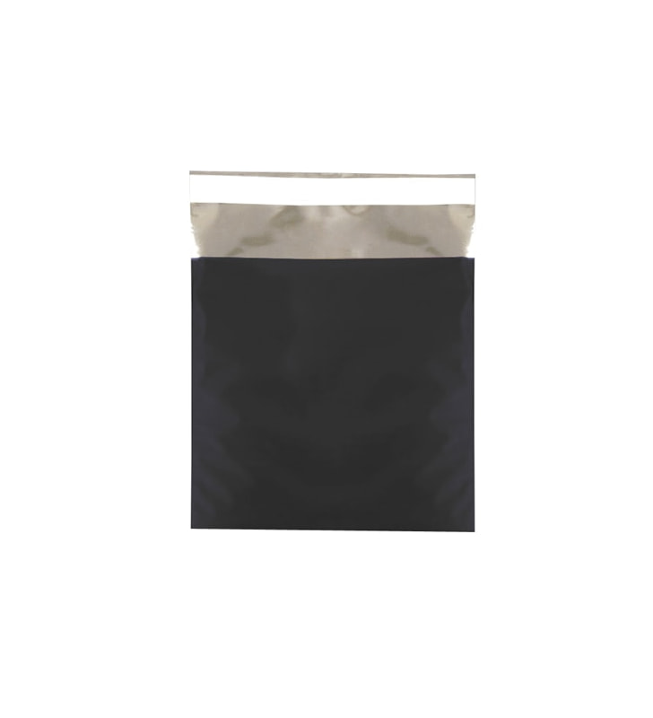 Geschenkbeutel Folie schwarz matt 230x324 mm