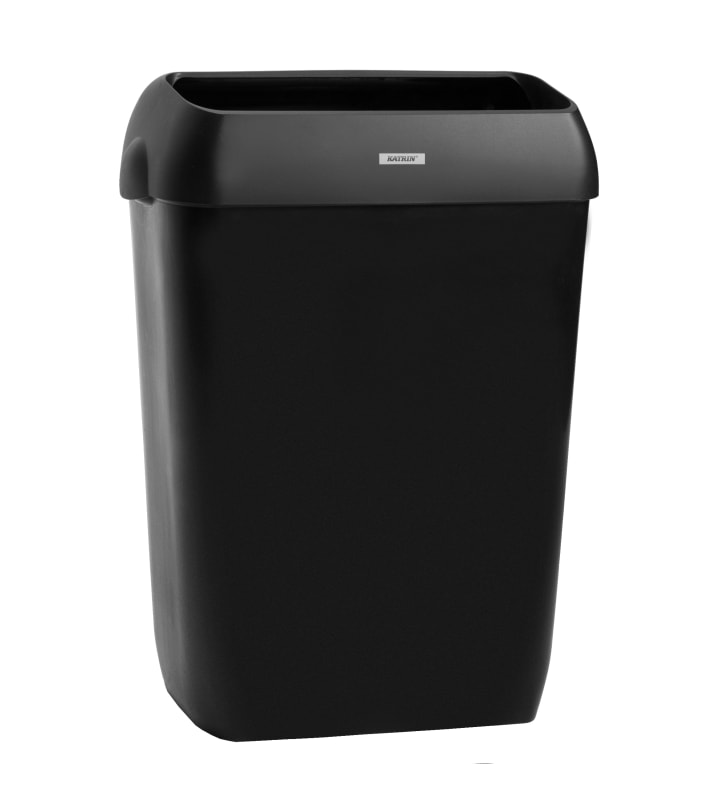 Katrin Inclusive Abfallbehälter 50 Liter mit Deckel und Wandhalterung
