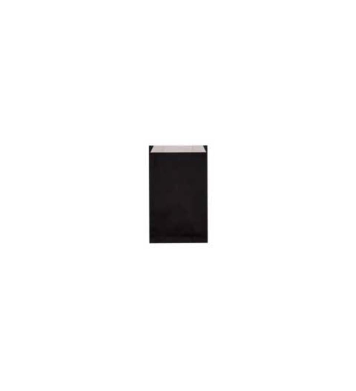 Seitenfaltenbeutel Papier uni schwarz 175+60x350 mm, R17050X Gr. M