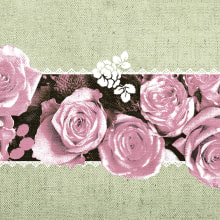 Servietten Airlaid Lovely Roses rosa


