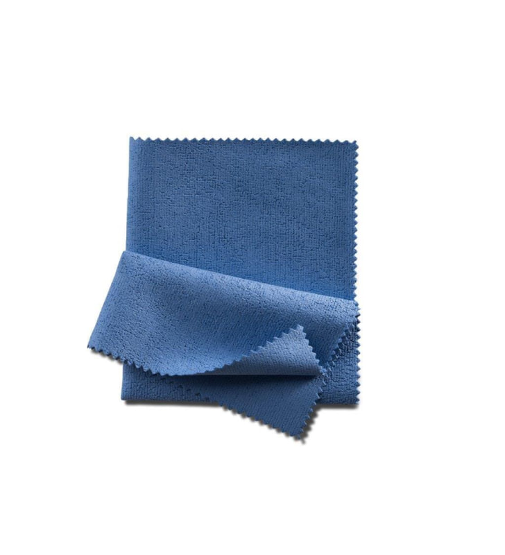 Mikrofaser PU Tuch Blau