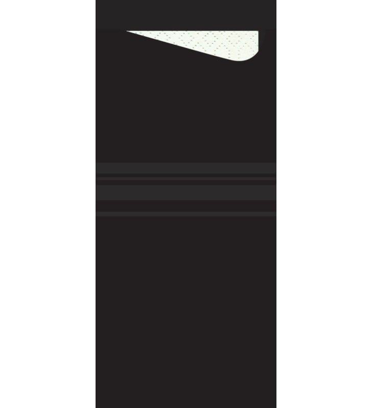 Bestecktasche Pochetta FIT Classic Stripes black