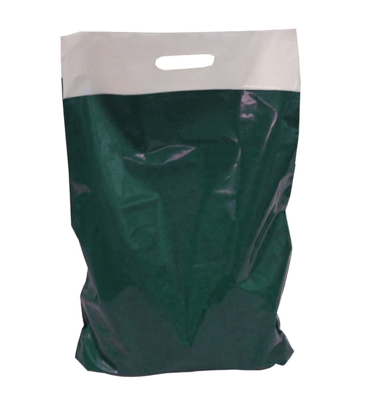 Grifflochtragtasche 350x500+80 mm grün Grifflochtragtasche 350x500+80 mm grün