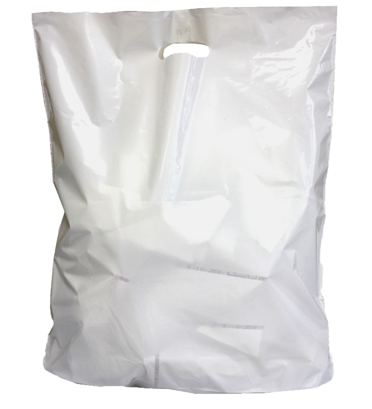 Grifflochtragtasche 400x450+80 mm weiss Grifflochtragtasche 400x450+80 mm weiss