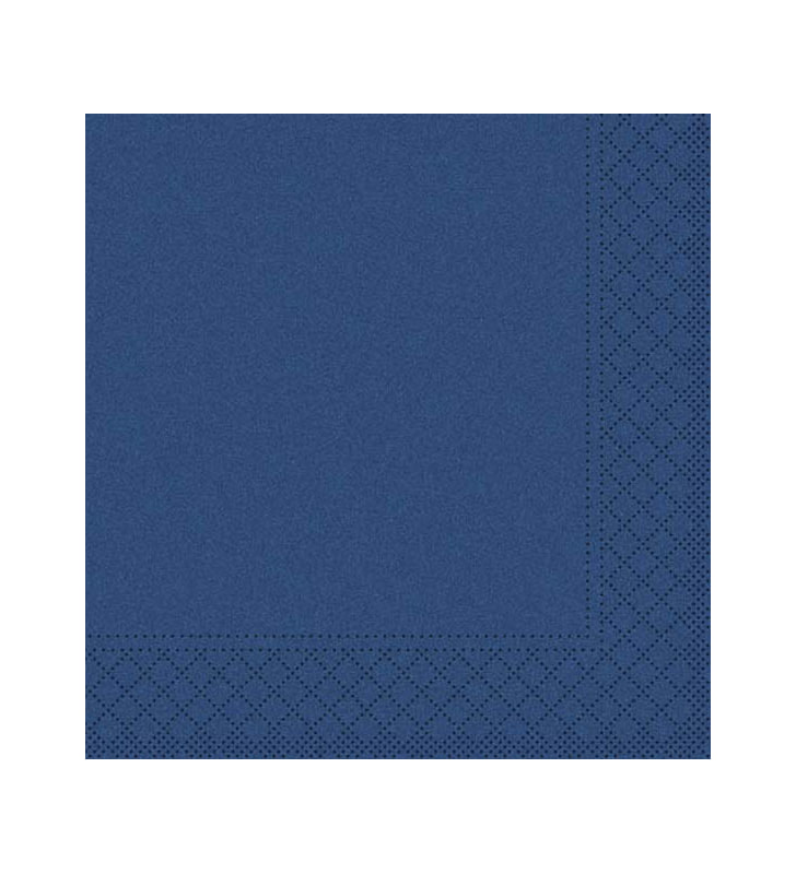 Servietten Papier 24x24 cm 1/4 blau Servietten Papier 24x24 cm 1/4 blau