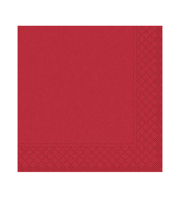 Servietten Papier 24x24 cm 1/4 rot Servietten Papier 24x24 cm 1/4 rot