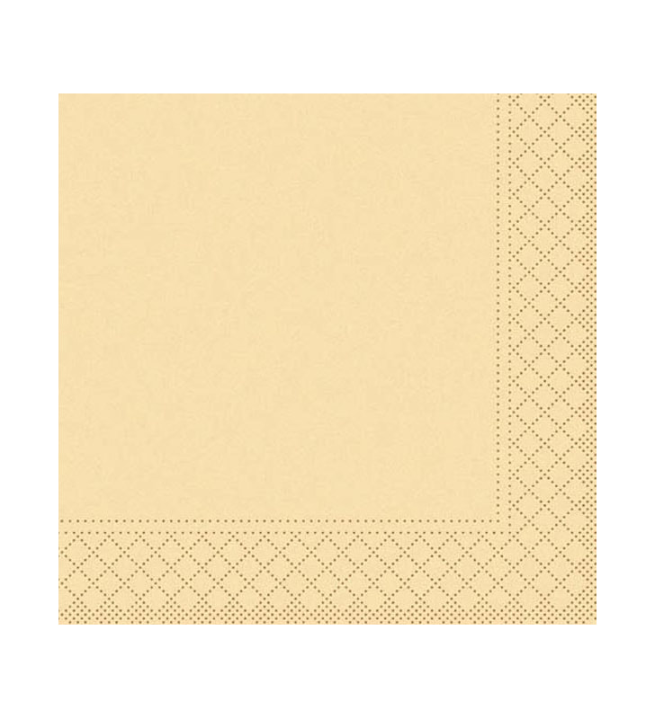 Servietten Papier 24x24 cm 1/4 elfenbein Servietten Papier 24x24 cm 1/4 elfenbein