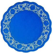 Spitzen 10 cm blau