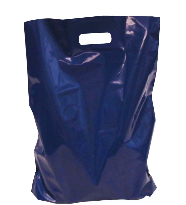 Grifflochtragtasche 350x500+80 mm blau Grifflochtragtasche 350x500+80 mm blau