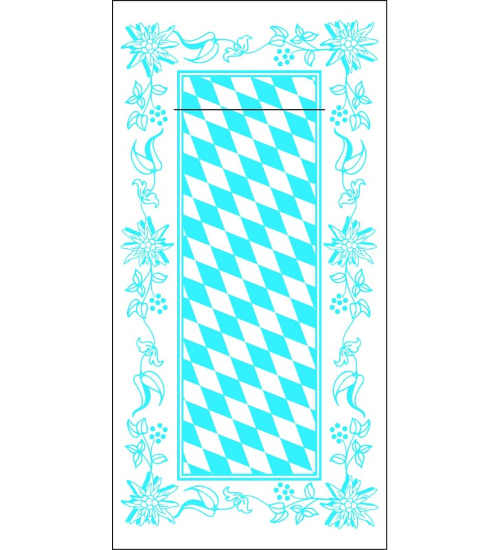 170246 Servietten Bestecktasche Airlaid Bayern 170246 Servietten Bestecktasche Airlaid Bayern