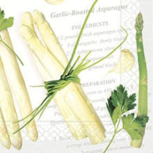 Servietten Airlaid Asparagus 40x40 cm 1/4 Falz