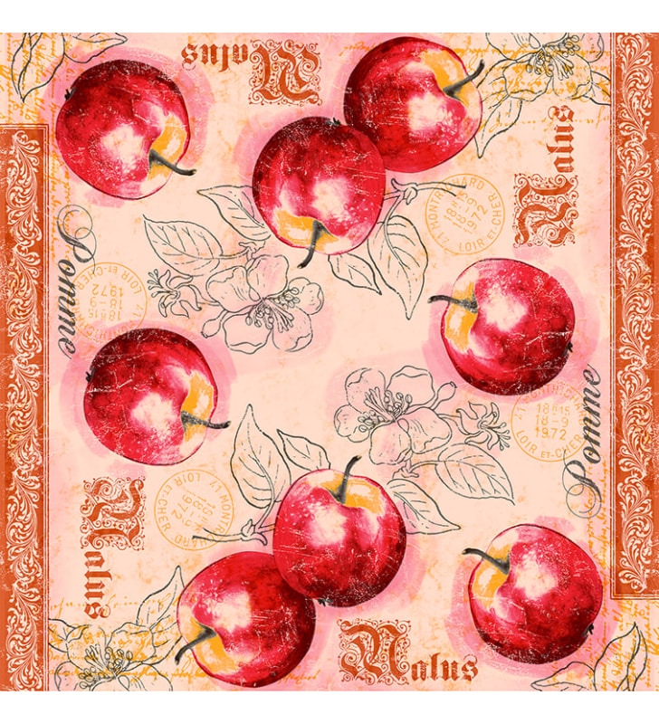 Servietten Airlaid  Malus 40x40 cm 1/4 Falz