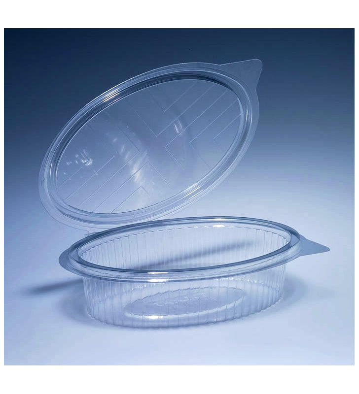 4116.1001 Salatschale OPS, oval mit Klappdeckel, 390 gr