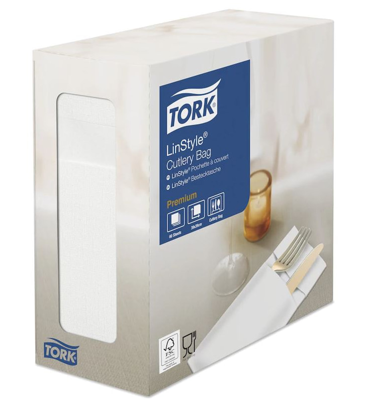 Tork LinStyle® Bestecktasche Weiß Tork LinStyle® Bestecktasche Weiß