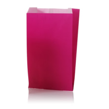 Seitenfaltenbeutel Papier uni fuchsia 120+45x200 mm, R17021X Gr. XS