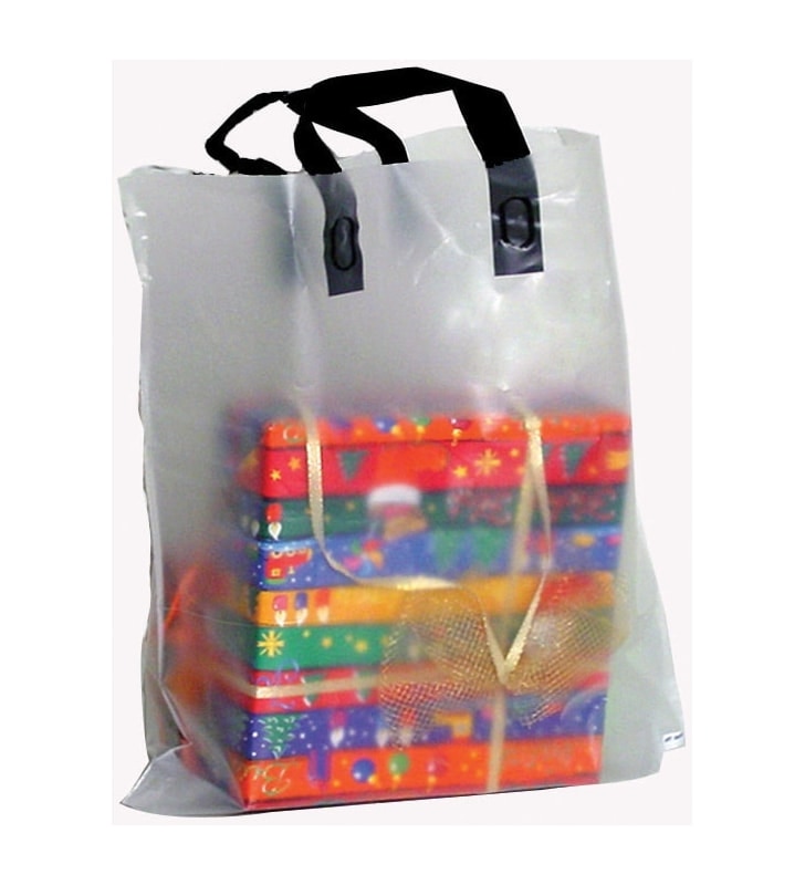 Schlaufentragtasche MDPE natur 400x400+80 mm, 60 my Schlaufentragtasche MDPE natur 400x400+80 mm, 60 my