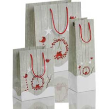 Kordeltasche Weihnacht 3er Set Winter Love-Birds 70120 76042