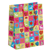 Kordeltasche Colorful Xmas Patchwork 70120 71224