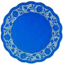 Spitzen 36 cm blau