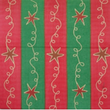 Servietten Airlaid Sternenkette R/G