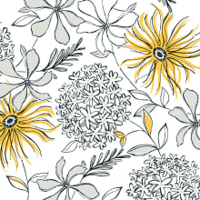 Servietten Airlaid Hilde gelb - schwarz