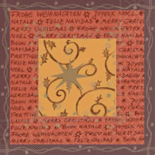 Servietten Airlaid X-Mas Twirl terrakotta