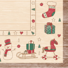 Servietten Airlaid Grace rot-grün