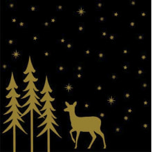 Servietten Airlaid Liane schwarz