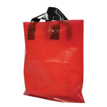 Schlaufentragtasche MDPE rot 400x400+80 mm 