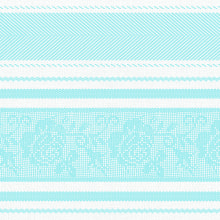 Servietten Airlaid Ina grau-petrol 40x40 cm 1/4 Falz