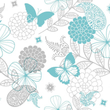 Servietten Airlaid Natalie türkis-grau