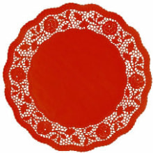 Spitzen 36 cm bordeaux