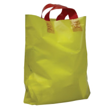 Schlaufentragtasche MDPE gelb 320x320+80 mm 