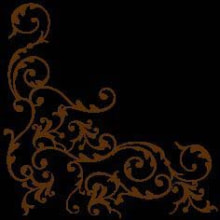 Servietten Airlaid Pomp schwarz/mocca 40x40 cm 1/4 Falz