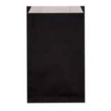 Seitenfaltenbeutel Papier uni schwarz 175+60x350 mm, R17050X Gr. M