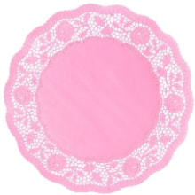 Spitzen 36 cm rosa