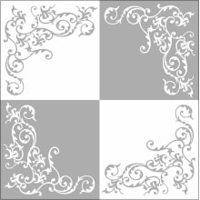 Servietten Airlaid Pomp silber 40x40 cm 1/4 Falz