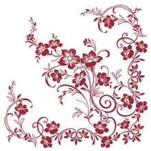 Servietten Airlaid Katja bordeaux 40x40 cm 1/4 Falz