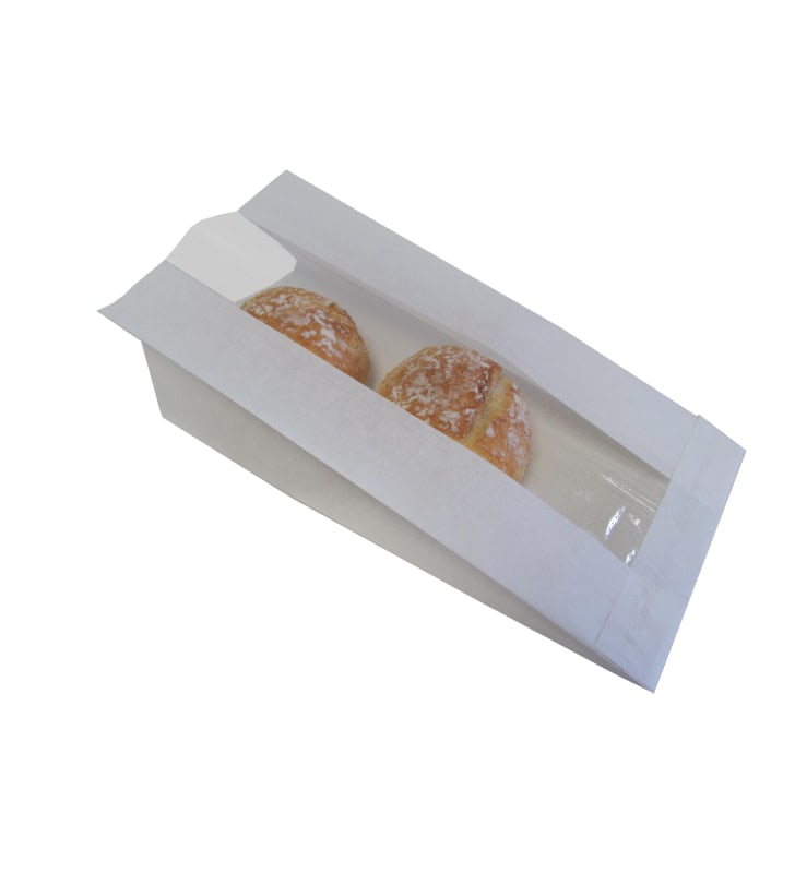 Seitenfaltenbeutel weiss 200x65x450 mm 