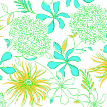 Servietten Airlaid Hilde blau-gelb