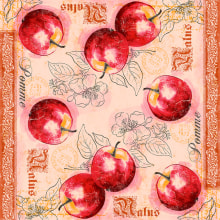 Servietten Airlaid  Malus 40x40 cm 1/4 Falz