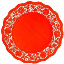 Spitzen 10 cm rot