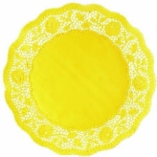 Spitzen 36 cm gelb