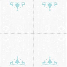 Servietten Airlaid Stella silbergrau-türkis